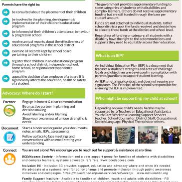 Page 1 of the Advocacy and Conflict Resolution brochure in English. PDF version is below these images.