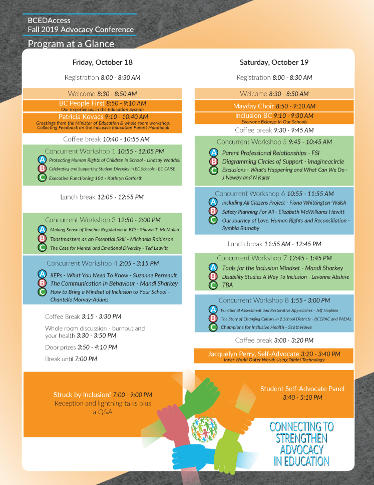 Sep 22 2019 BCEDAccess Fall Conference program2