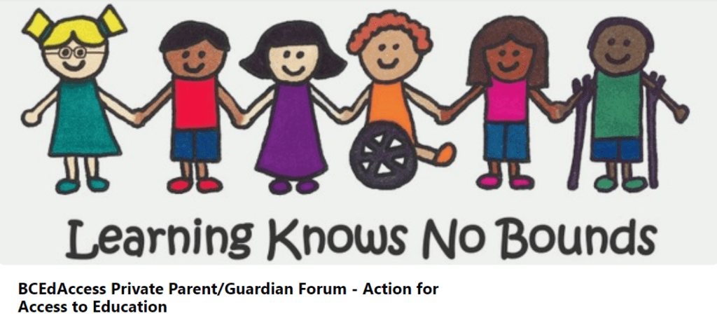 Children all holding hands in a line. "Learning Knows no bounds"